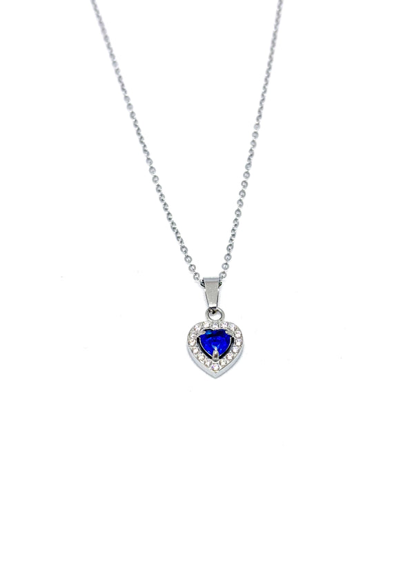 Collana cuore zirconato
